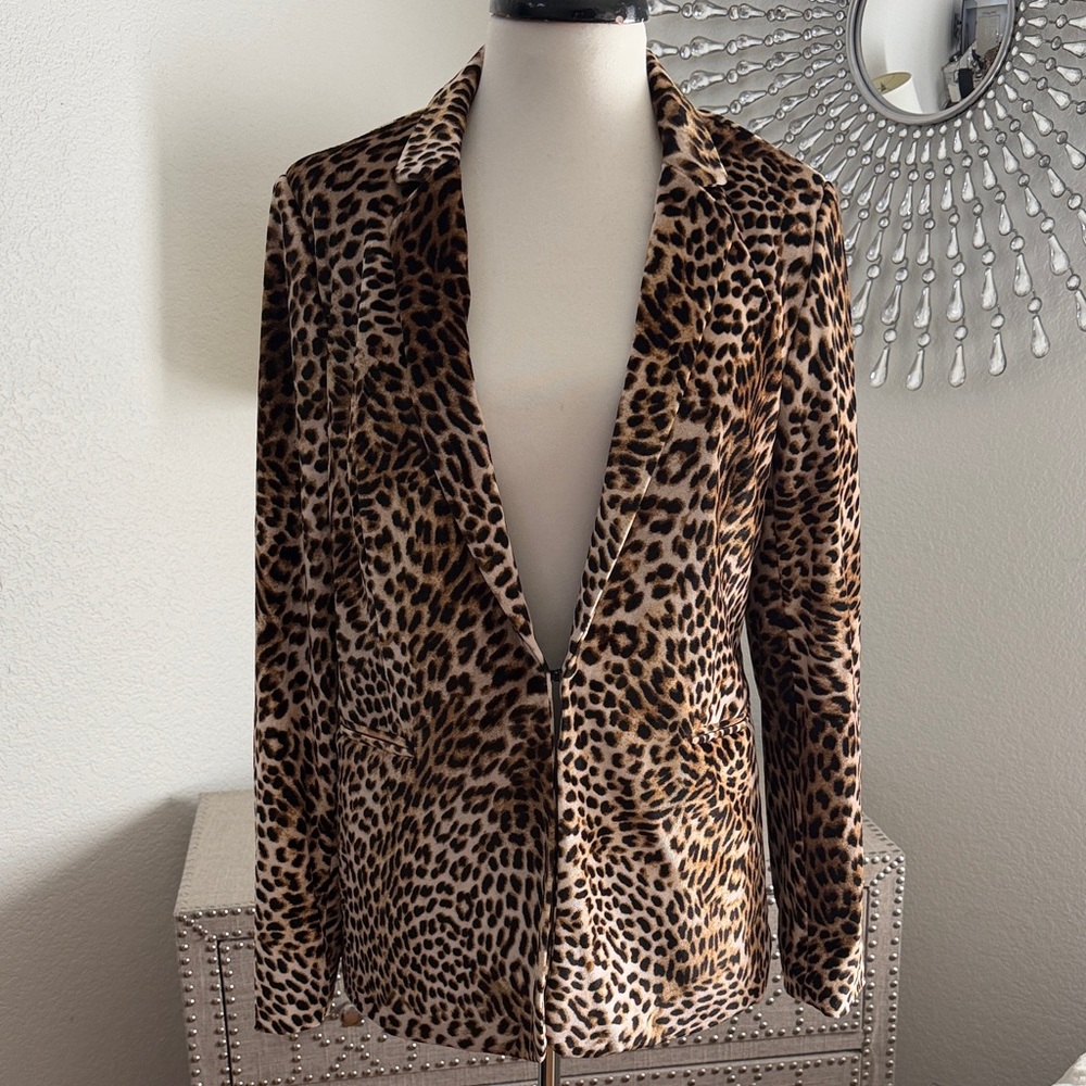 Leopard Print Women's Blazer